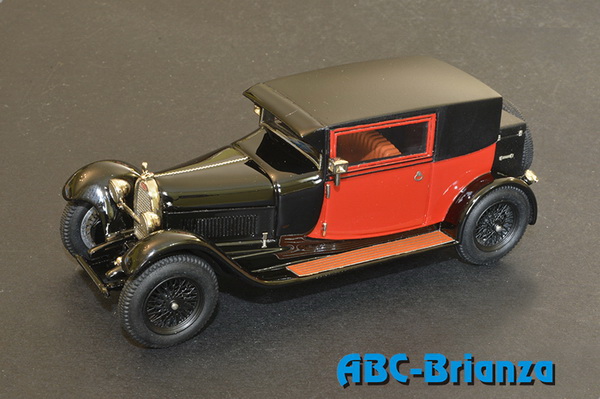 bugatti t44 fiacre (long cab) - black/red ABC361 Модель 1:43