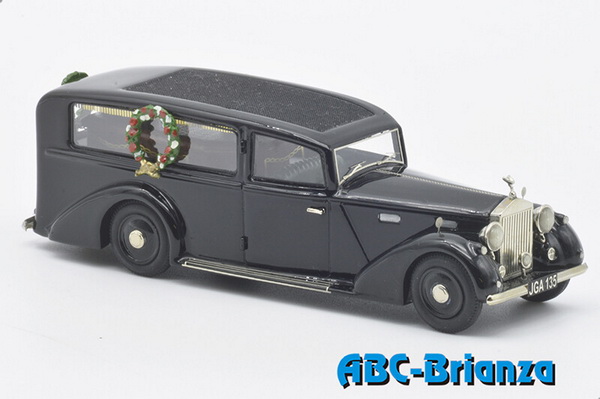 rolls-royce silver wraith - hearse - black ABC371 Модель 1:43