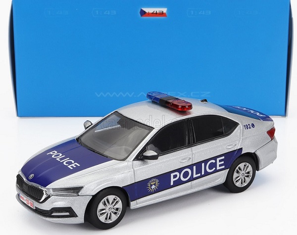 octavia iv kosovo police (2020), silver blue 036XA04 Модель 1:43