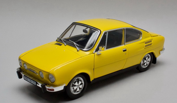 skoda 110r coupe - yellow 1980 118ABS-707GK Модель 1 18