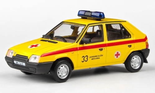 Модель 1:43 Skoda Favorit 136L (1988) - Rescue Service of the City of Brno