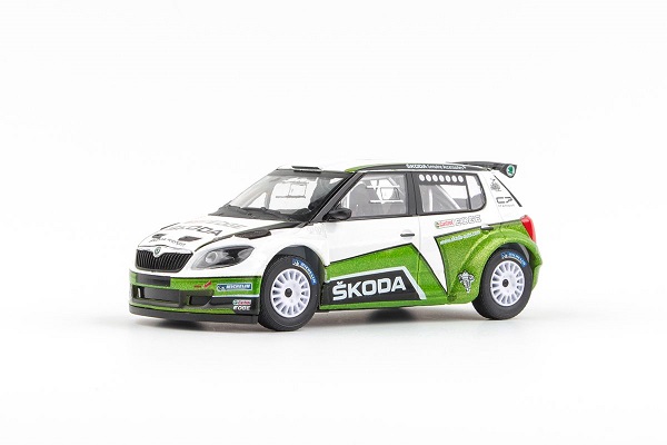 Модель 1:43 Skoda Fabia Ii Fl S2000 №0 Skoda Motorsport Design Rally (2012), Green White Black