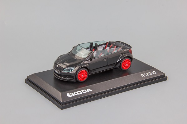 Модель 1:43 Skoda Fabia II FL RS2000 Concept (2011) Black