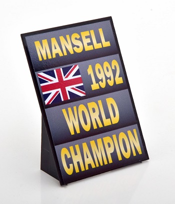 Pitboard World Champion 1992 Mansel