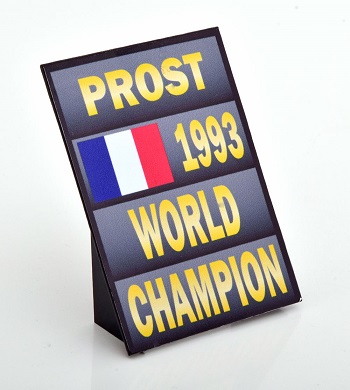 Pitboard World Champion 1993 Prost