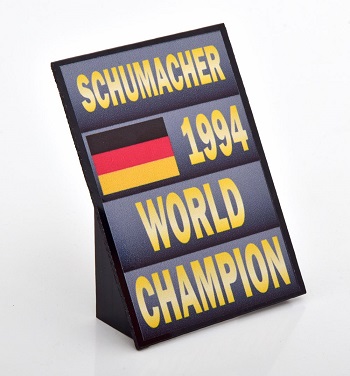 Pitboard World Champion 1994 (Michael Schumacher)
