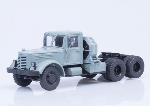 Модель 1:43 ЯАЗ-210Д седельный тягач - серый