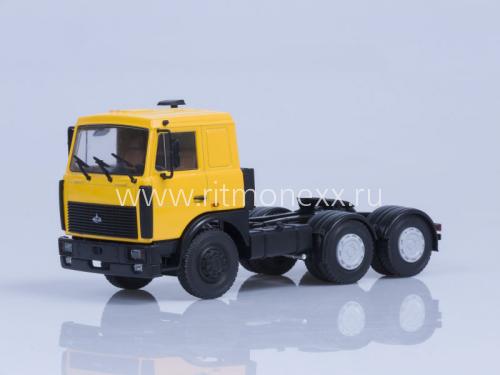 МАЗ-6422 седельный тягач (поздняя кабина, желтый) /откидывающаяся кабина/ 100565.ж Модель 1 43