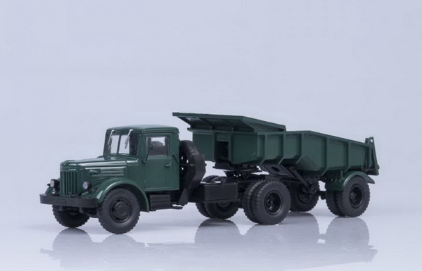 МАЗ-200В с п/прицепом МАЗ-5232В - зелёный 101067.з Модель 1 43