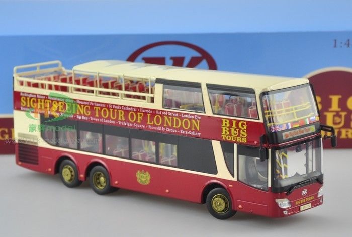 Модель 1:43 AK (Anhui-Kassbohrer) Big Bus Co. London sightseeing tours bus (closed)