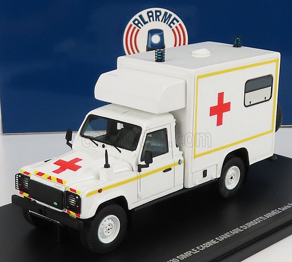land rover defender 130 pick-up closed sanitarie ambulance AL-056 Модель 1:43