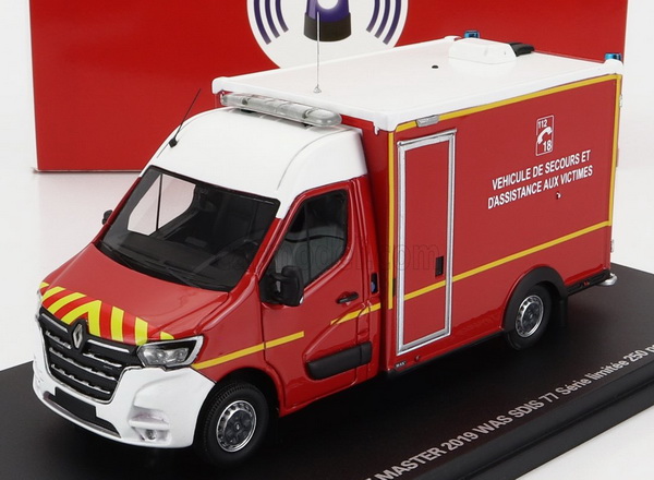 Модель 1:43 Renault Master WAS SDIS 77 Vehicule De Secours Et D'assistance Aux Victimes - 2019