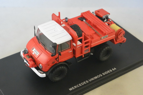mercedes-benz unimog 404 sides 64 truck service departemental de secours loiret ALERTE026 Модель 1:43