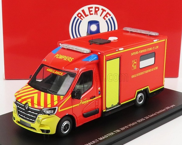 master van vsav sdis 28 vehicule de secours et d'assistance aux victimes sapeurs pompier 2019 ALERTE0116 Модель 1:43
