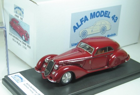 alfa romeo 6c 2300b berlinetta touring - red AM43-342 Модель 1:43