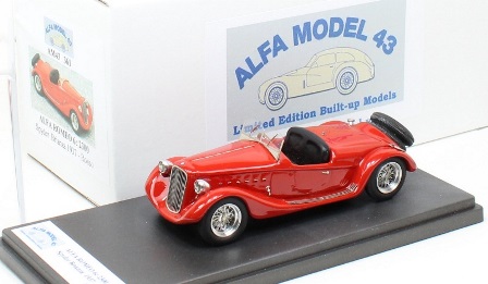 alfa romeo 6c 2300 spider brianza 1937 - red AM43361 Модель 1 43