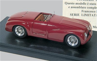 Модель 1:43 Alfa Romeo 6c 2500 Spyder Speciale - street dark red
