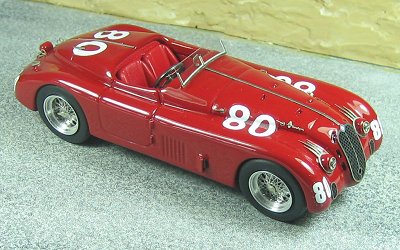 Модель 1:43 Alfa Romeo 6C 2500 SS №80 Ala Spessa Mille Miglia (Chiodi De Zorzi)