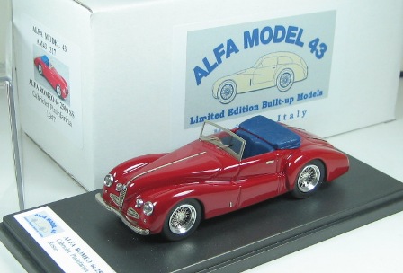 alfa romeo 6c 2500 ss cabrio pininfarina - red AM43_317 Модель 1:43