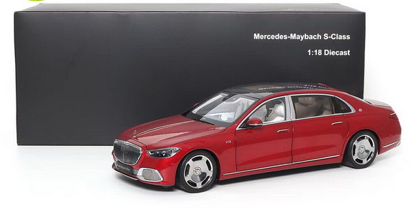 Модель 1:18 Mercedes-Maybach S680 - 2021 - Patagonia Red
