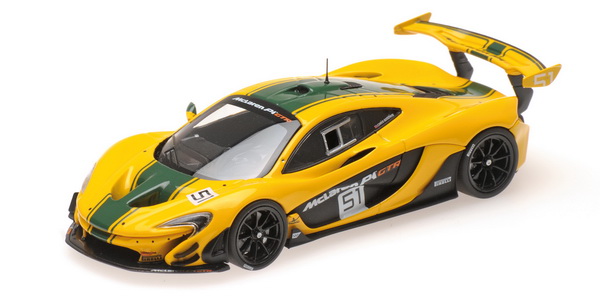 Модель 1:43 McLaren P1 GTR №51 - yellow/green