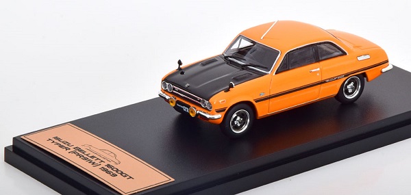 Модель 1:43 Isuzu Bellett 1600GT Type R PR91W - 1969 - Orange/black