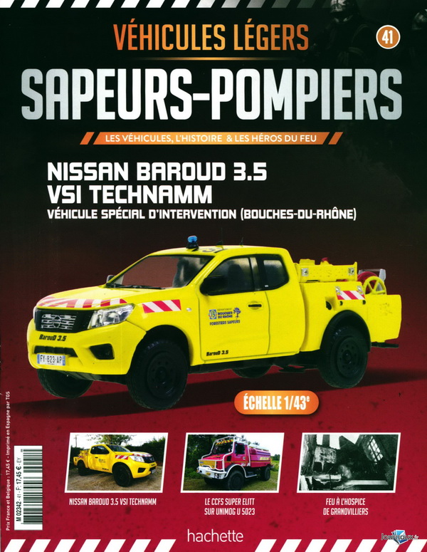 Модель 1:43 Nissan Baroud 3.5 VSI Technamm - Véhicule spécial d'intervention (Bouches-du-Rhône)