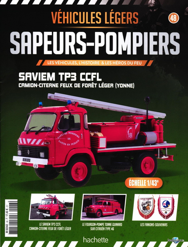 Saviem TP3 CCFL - Camion Citerne Feux De Forêt Léger (Yonne) M2342-48 Модель 1:43