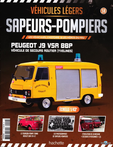 Peugeot J9 VSR BBP - Véhicule de secours routier (Yvelines) M2342-59 Модель 1:43