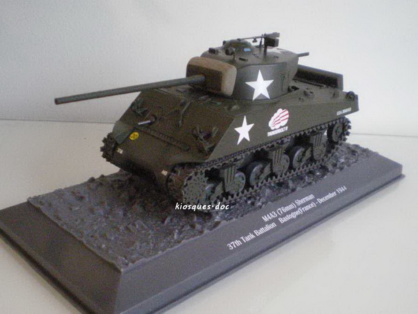 Модель 1:43 M4A3 Sherman - серия «Chars de Combat de la Seconde Guerre Mondiale» №2 (с журналом)