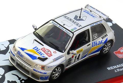 Модель 1:43 Renault Clio Maxi №14 Rallye Monte-Carlo (Jean «Jeannot» Ragnotti - Pierre Thimonier)
