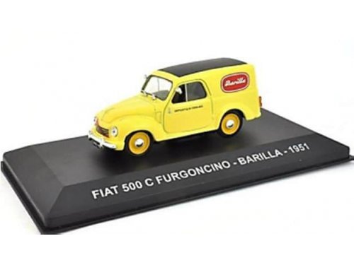 FIAT 500 C Furgoncino «Barilla» - yellow AF009 Модель 1:43