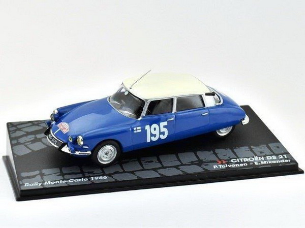 Модель 1:43 Citroen DS 21 №195 Winner Rallye Monte-Carlo (P.Toivonen - E.Mikander) - blue/white