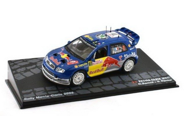 Модель 1:43 Skoda Fabia WRC №11 «Red Bull» Rally Monte-Carlo (G.Panizzi - H.Panizzi)
