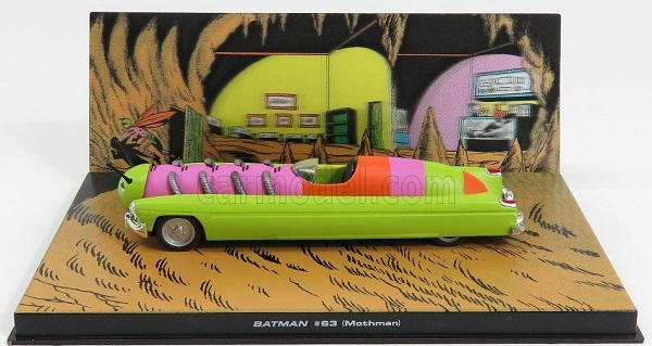 BATMAN - UOMO FALENA - MOTHMAN CAR 63 - light green/pink BATCOL060 Модель 1:43