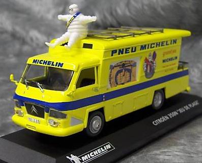 citroen 350n «jeu de plage» van truck «michelin» - yellow blue FM20 Модель 1:43