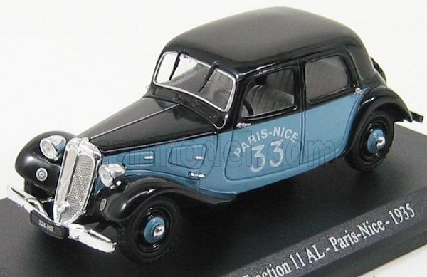 Citroen Traction 11 AL Paris-Nice (1935), blue / black