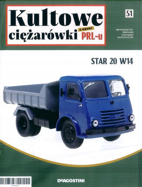 STAR 20 W14, Kultowe Ciezarowki PRL-u 51 KULC051 Модель 1:43
