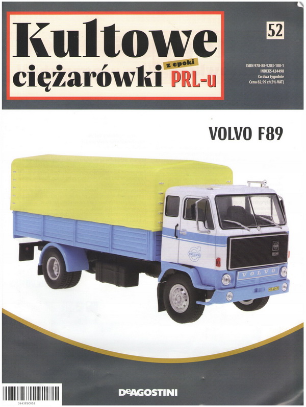 VOLVO F89, Kultowe Ciezarowki PRL-u 52 KULC052 Модель 1:43
