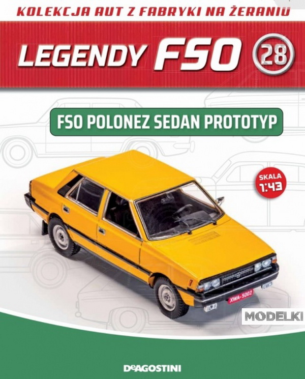 Модель 1:43 FSO Polonez Sedan Prototype, Kultowe Legendy FSO 28 (без журнала)