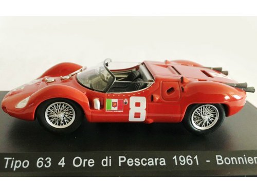 Maserati Tipo 63 №8 4 Ore di Pescara (Joakim «Jo» Bonnier) MA055 Модель 1:43