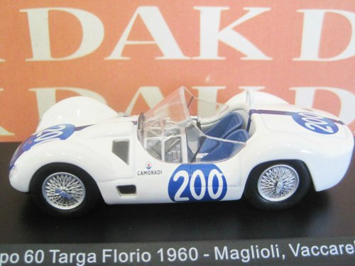 maserati tipo 60 #200 maglioli/vaccarella targa florio 1960 MA056 Модель 1:43