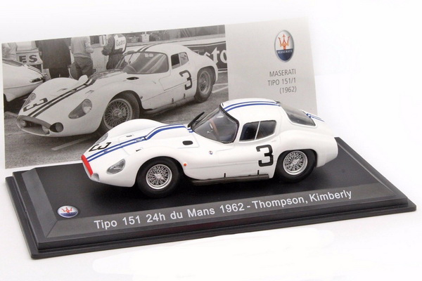 Модель 1:43 Maserati Tipo 151/1 №3 24h du Mans 1962 (D.Thomson/B.Kimberley)