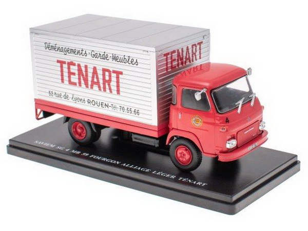 RENAULT SAVIEM SG 4 MB 59 фургон "TENART" 1968 Red RPA043 Модель 1:43
