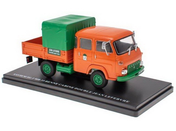 RENAULT SAVIEM SG 2 MB 35 грузовик с двойной кабиной "Jean Lefebvre" 1970 Orange/Green RPA052 Модель 1:43