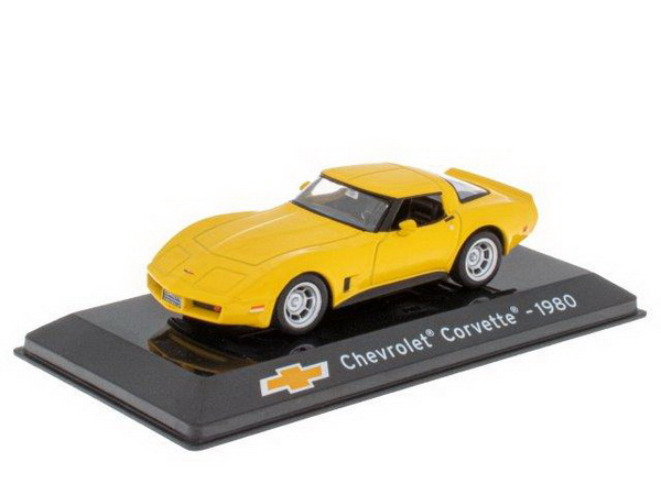 Chevrolet Corvette C3 1980 Yellow SUP077 Модель 1:43