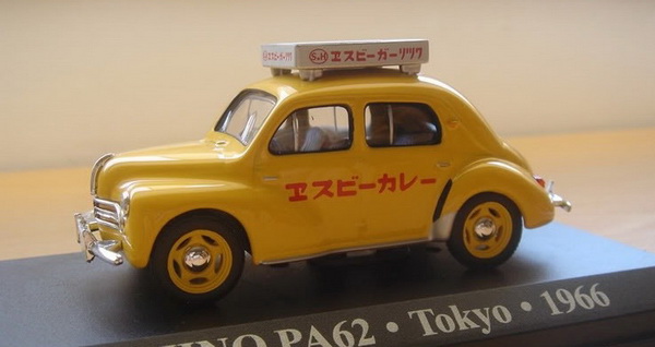 hino pa62 (renault 4cv) taxi tokyo - yellow TAX-PA62 Модель 1:43
