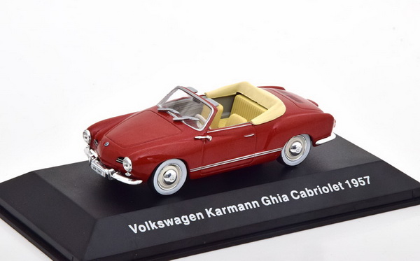 Модель 1:43 Volkswagen Karmann Ghia Cabrio - red