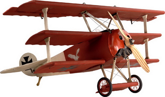fokker triplane - red baron (размер модели 66 x 82 x 34,25 cm) AP010 Модель 1:9