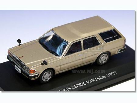 nissan cedric van (y30) deluxe (late model) / yellowish silver 77139 Модель 1:43